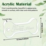 Pet Memorial Manufacturer - OEM/ODM Acrylic Engravable Bone Ornament