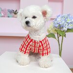 Pet Jumper Factory - OEM/ODM High Quality Red Plaid Warm Pullover