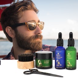 胡须油护理套装供应商-代工100%天然来源护理