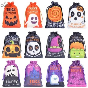 Halloween Bag Factory - OEM/ODM Wholesale Linen Drawstring Candy Gift Pouch