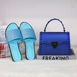 Slippers Set Manufacturer - OEM/ODM PVC Rivet Handbag Sequin Slippers Set