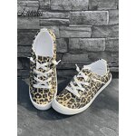 Canvas Shoes Factory - OEM/ODM High Quality Leopard Print Flat-soled Walking
