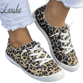 Canvas Shoes Factory - OEM/ODM High Quality Leopard Print Flat-soled Walking
