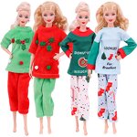 Christmas Doll Clothing Manufacturer - OEM/ODM 30cm Bobby Doll Fleece Top Pants Set