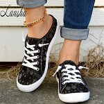 Lace Up Shoes Manufacturer - OEM/ODM Spring Summer New Flat Canvas Walking Shoes