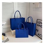 Tote Bag Factory - OEM/ODM Press Letter Logo Solid Unwoven Fabric Tote