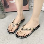 Flip Flops Factory - OEM/ODM Beaded Cross Strap Transparent Jelly PVC