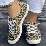 Canvas Shoes Factory - OEM/ODM High Quality Leopard Print Flat-soled Walking