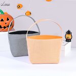Seersucker Bucket Manufacturer - OEM/ODM Orange White Strip Print Holiday Decorative Bag
