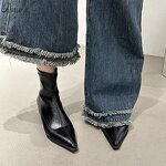 Ankle Boots Manufacturer - OEM/ODM Fashion Patent PU Suede Patchwork Boots