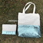 Tote Bags Factory - OEM/ODM Sequined Multi-color Lighting Canvas Tote Set