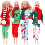 Christmas Doll Clothing Manufacturer - OEM/ODM 30cm Bobby Doll Fleece Top Pants Set