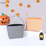Seersucker Bucket Manufacturer - OEM/ODM Orange White Strip Print Holiday Decorative Bag