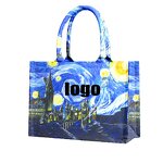 Canvas Tote Bags Manufacturer - OEM/ODM Wholesale Bohemia Flamingo Painting Print