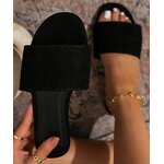 Slide Slippers Manufacturer - OEM/ODM Bulk Wholesale Suede Leather Blank Slippers