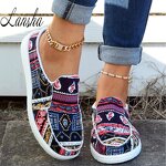 Boat Shoes Factory - OEM/ODM Bohemia Floral Print Slip-on Soft TPR Sole