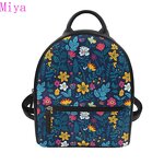 Children Backpack Manufacturer - OEM/ODM Custom Logo Floral Print PU Leather Backpack