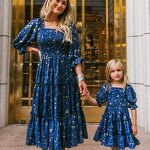 Princess Dresses Manufacturer - OEM/ODM Hot Selling Bubble Sleeve Ruffle Swing