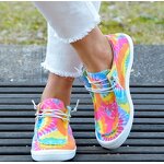 Canvas Shoes Factory - OEM/ODM Multi-colors Gypsy Boat Rainbow Tie Dye