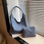 Denim Bag Manufacturer - OEM/ODM Popular Casual Leisure Large Capacity Shoulder