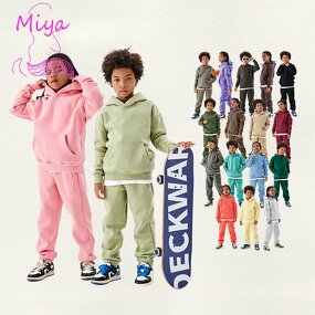 Children Clothing Factory - OEM/ODM 350G Fleece Hoodie Sweatshirts Pants Set