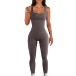 Women's Jumpsuit Manufacturer - OEM/ODM Custom Ribbed Gym Jumpsuit
