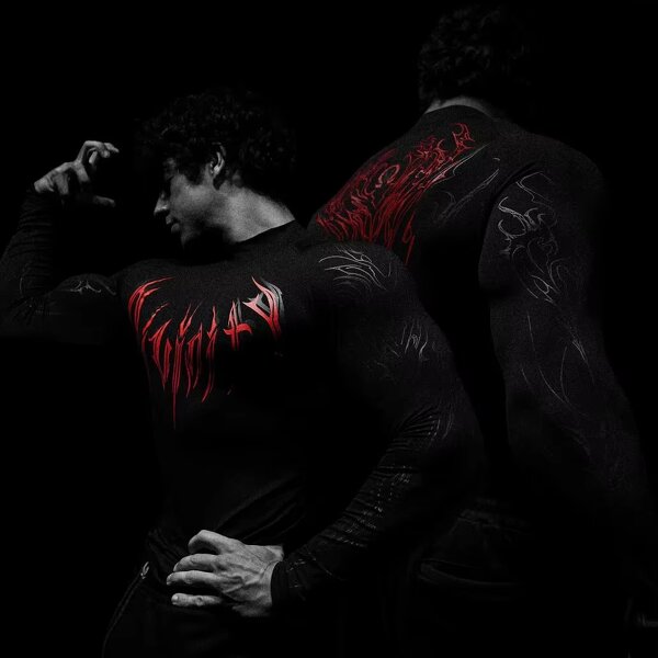 Men's T-Shirt Manufacturer - OEM/ODM Custom Long Sleeve Gym T-Shirt