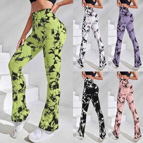 Women's Leggings Manufacturer - OEM/ODM Custom Tie Dye Flare Yoga Leggings