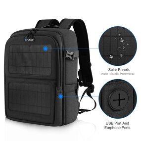 Solar Backpack Manufacturer - OEM/ODM Custom Camera Laptop Backpack