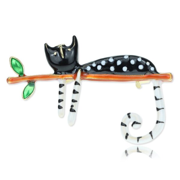 Brooch Manufacturer - OEM/ODM Custom Wave Point Kitten Brooch Pin