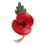 Brooch Pin Manufacturer - OEM/ODM Custom Enamel Crystal Poppy Pin