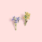 Brooch Manufacturer - OEM/ODM Custom Sunflower Iris Flower Brooch Pin