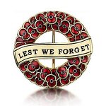 Brooch Manufacturer - OEM/ODM Custom Deep Red Poppy Wreath Brooch