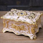 Jewelry Box Manufacturer - OEM/ODM Custom Gold Blue Red Diamond Inlaid Box