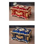 Jewelry Box Manufacturer - OEM/ODM Custom Gold Blue Red Diamond Inlaid Box