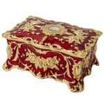 Jewelry Box Manufacturer - OEM/ODM Custom Gold Blue Red Diamond Inlaid Box