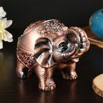 Metal Ashtray Manufacturer - OEM/ODM Custom Nordic Elephant Ashtray with Cap
