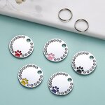 Dog Tag Manufacturer - OEM/ODM Custom Round Diamond Studded Pet Tag