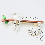 Brooch Manufacturer - OEM/ODM Custom Wave Point Kitten Brooch Pin