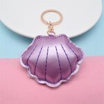 Key Chain Manufacturer - OEM/ODM Custom PU Leather Sea Shells Keychain