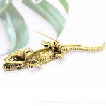 Brooch Manufacturer - OEM/ODM Custom Animal Crocodile Brooch Pin