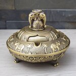 Metal Ashtray Manufacturer - OEM/ODM Custom Round Ashtray with Cover