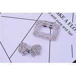 Shoe Buckle Manufacturer - OEM/ODM Custom Alloy Bow Diamond Shoe Flower