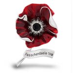 Brooch Manufacturer - OEM/ODM Custom Red Poppy Brooch Pin