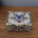 Jewelry Box Manufacturer - OEM/ODM Custom Retro Diamond Studded Storage Box