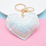 Key Chain Manufacturer - OEM/ODM Custom PU Leather Sequin Love Keychain