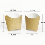 French Fries Box Supplier - Custom Logo Kraft Takeaway