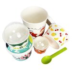 Paper Ice Cream Cup Factory - Custom 1-18oz with Lid OEM