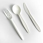 Cornstarch Cutlery Set Supplier - Custom Biodegradable Spoon Fork