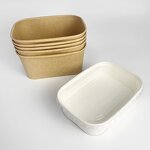 Kraft Food Container Supplier - Wholesale PE Coated Square